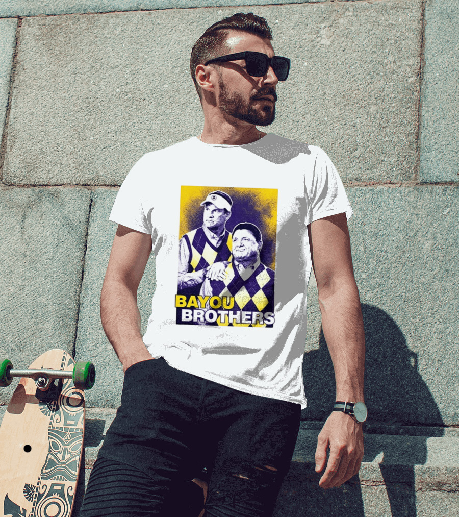 Bayou Brothers Ed Orgeron Coach O Kim Mulkey LSU Tigers T-Shirt