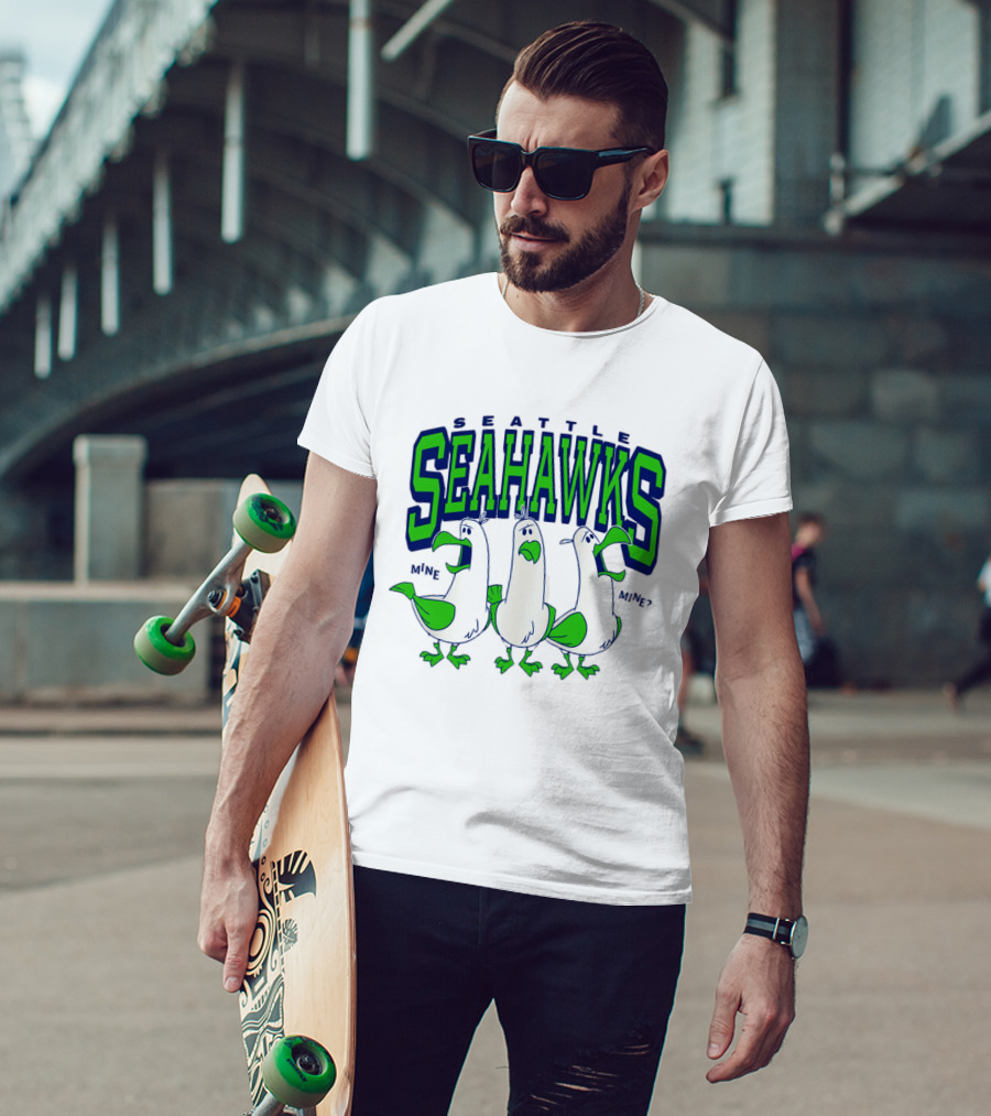 Seattle Seahawks Seagulls Mine Mine Mine T-Shirt