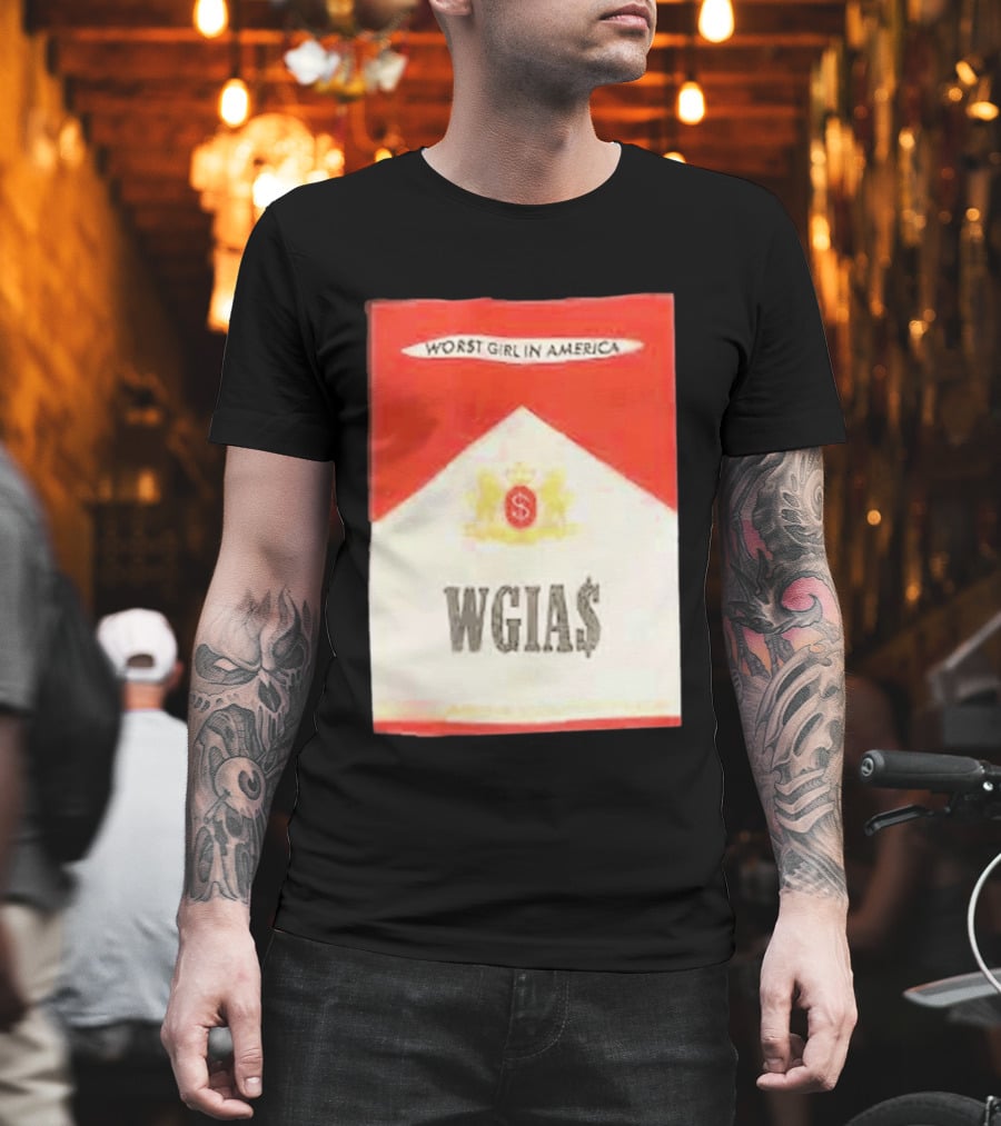 Slayyyter 2026 WGIA Tour Marlboro Parody Worst Girl In America T-Shirt