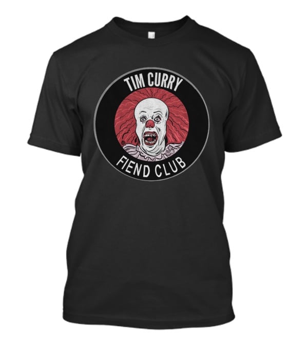 Tim Curry Pennywise Horror Fiend Club Round T-Shirt