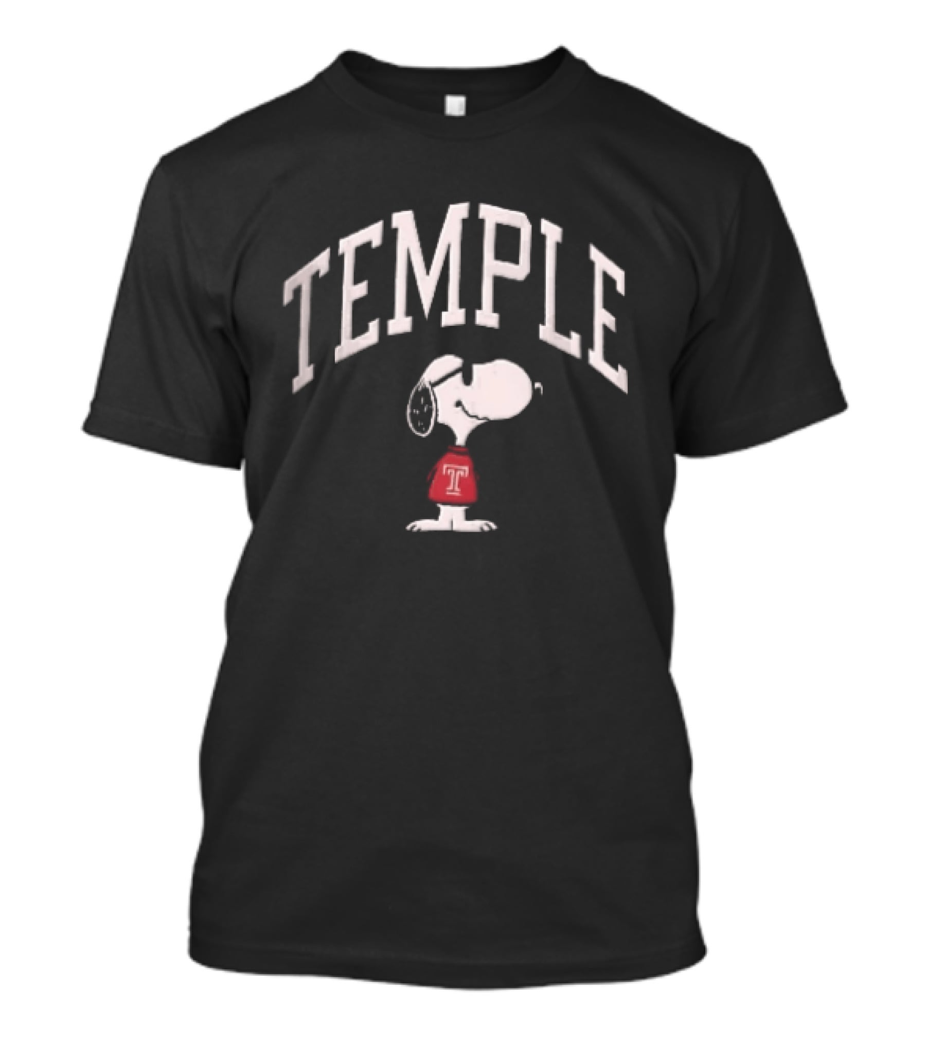 Temple Owls NCAA Snoopy Sunglasses Red T-Shirt