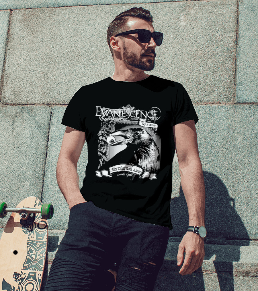 Evanescence Leeds UK World Tour 2026 First Direct Arena September 8 T-Shirt