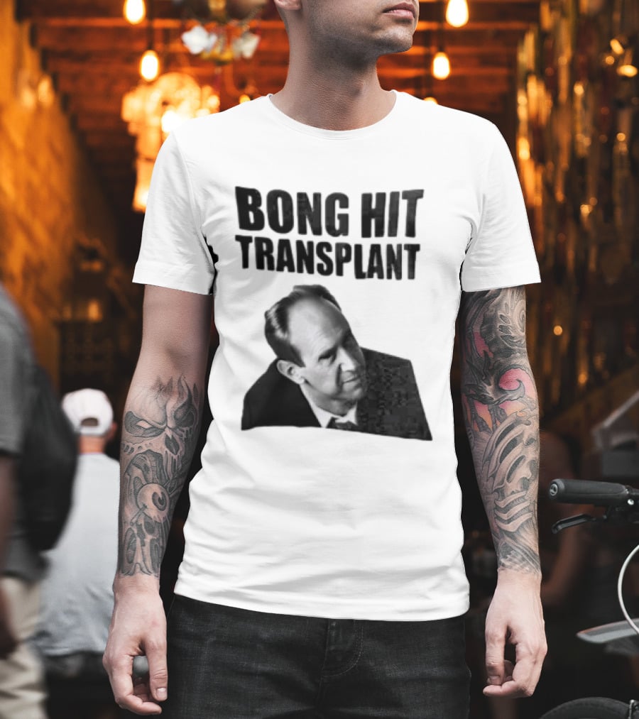 Bong Hit Transplant Joseph Morse Black And White Image T-Shirt