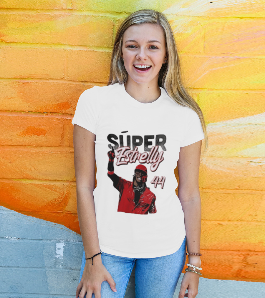 Elly De La Cruz Súper Estrelly 44 Cincinnati Reds T-Shirt