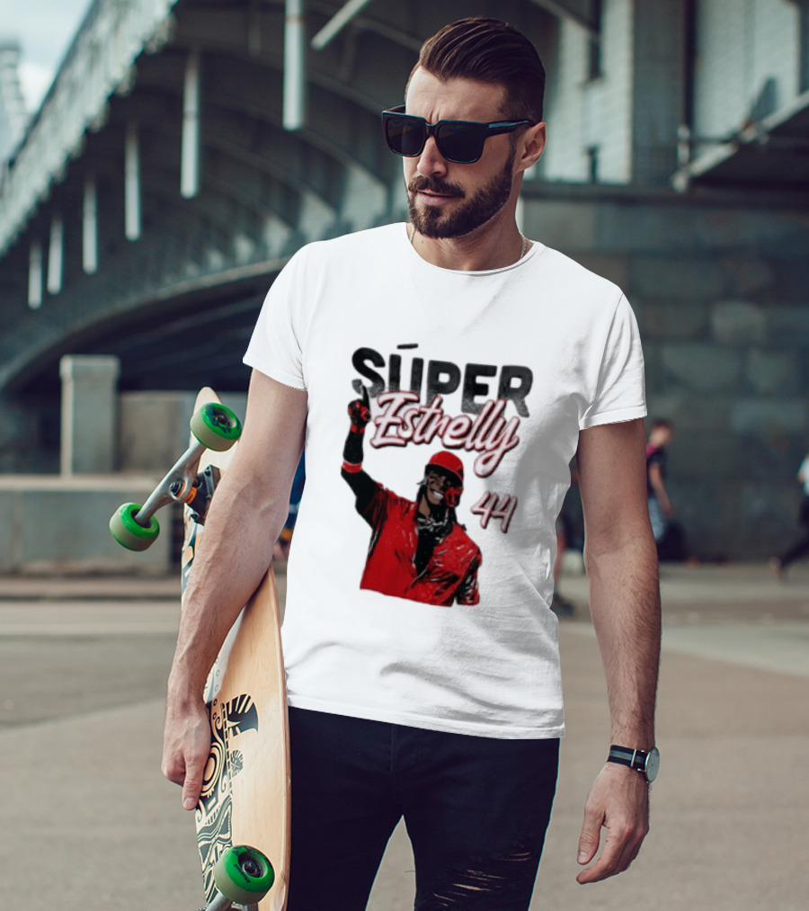 Elly De La Cruz Súper Estrelly 44 Cincinnati Reds T-Shirt