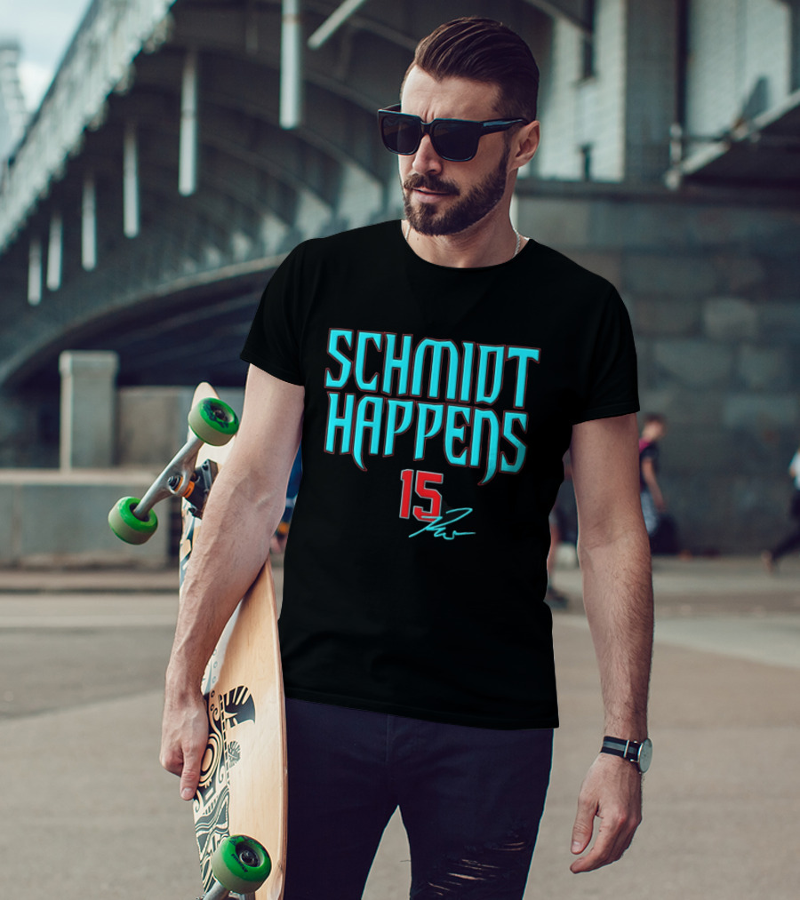 Schmidt Happens 15 Arizona Diamondbacks Ryan Waldschmidt T-Shirt
