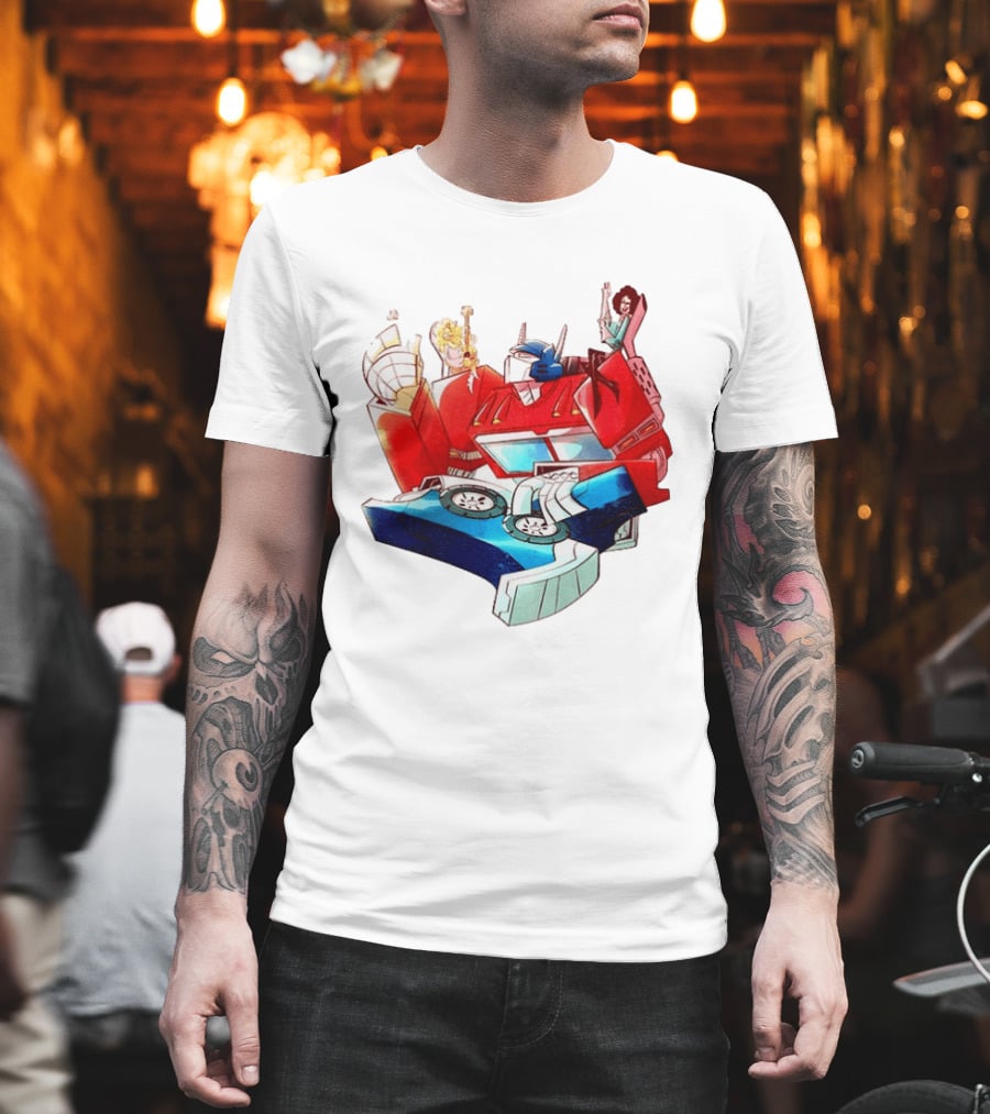 Dolly Parton Tim Curry Peter Cullen Optimus Prime T-Shirt