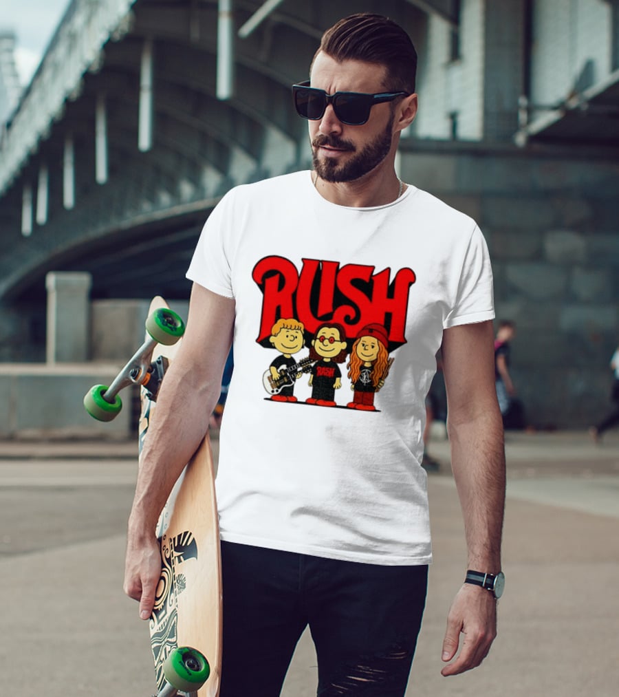 RUSH Band With Anika Nilles Classic Cartoon Characters T-Shirt