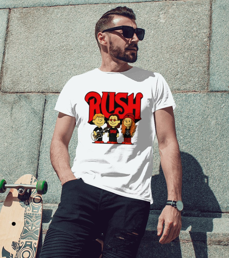 RUSH Band With Anika Nilles Classic Cartoon Characters T-Shirt