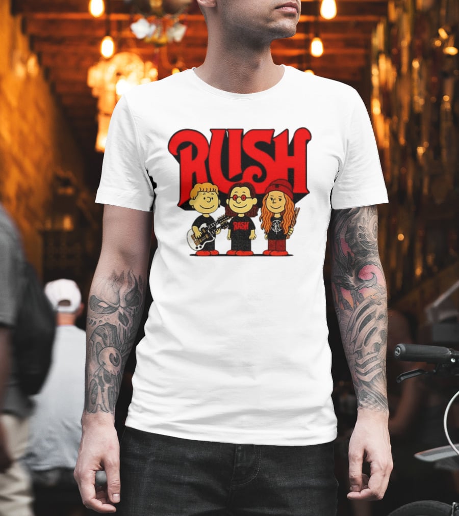 RUSH Band With Anika Nilles Classic Cartoon Characters T-Shirt