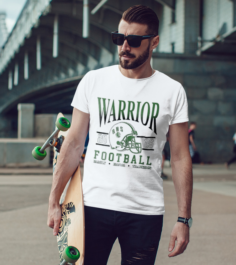 Warrior 2026 Football Family Honor Tradition Helmet Facemask T-Shirt