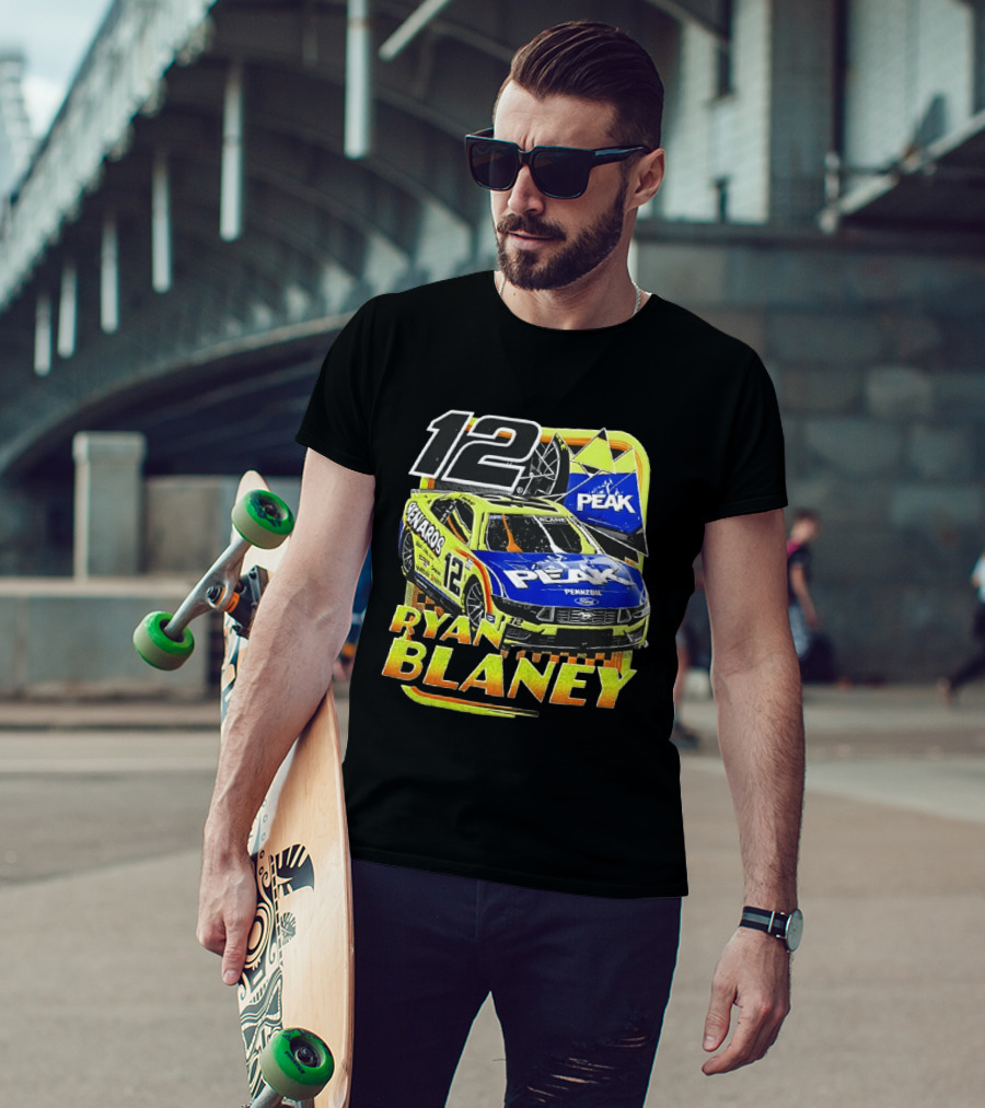 Ryan Blaney 12 Menards Car Peak Racing NASCAR T-Shirt