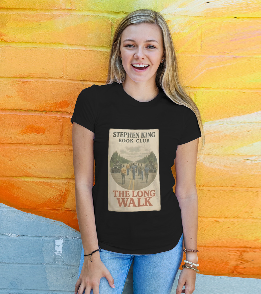Stephen King Book Club The Long Walk Highway Military Jeeps T-Shirt