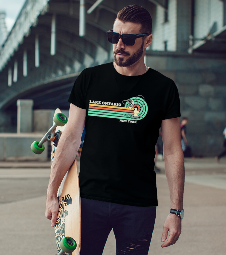 Lake Ontario New York Summer Fishing T-Shirt