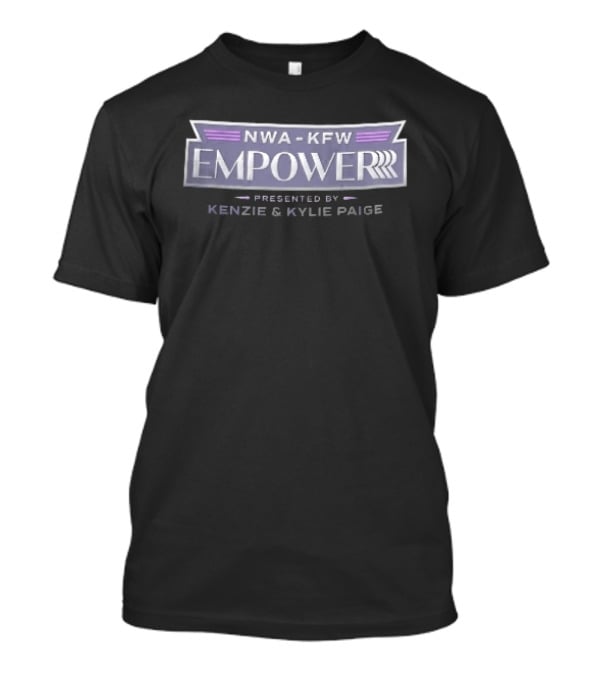 NWA KFW Empower Presented By Kenzie And Kylie Paige Silver Metallic Frame T-Shirt