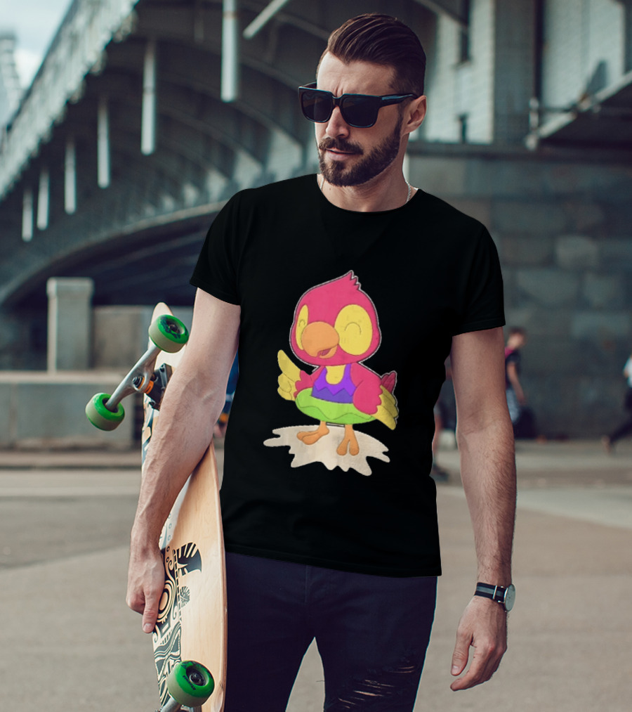 Parrot Inflatable Float Summer Fun Bird T-Shirt