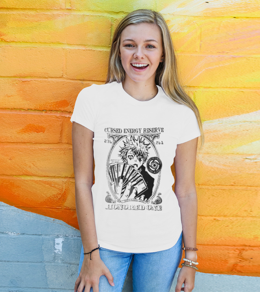 Cursed Energy Reserve Honored One Tokyo Jujutsu High Satoru Gojo Manga Void Money T-Shirt