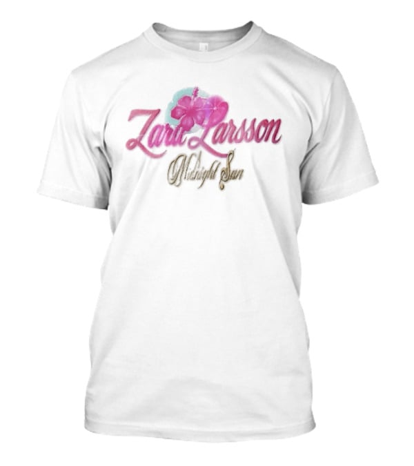 Zara Larsson Midnight Sun Pink Hibiscus Sparkles Y2K T-Shirt