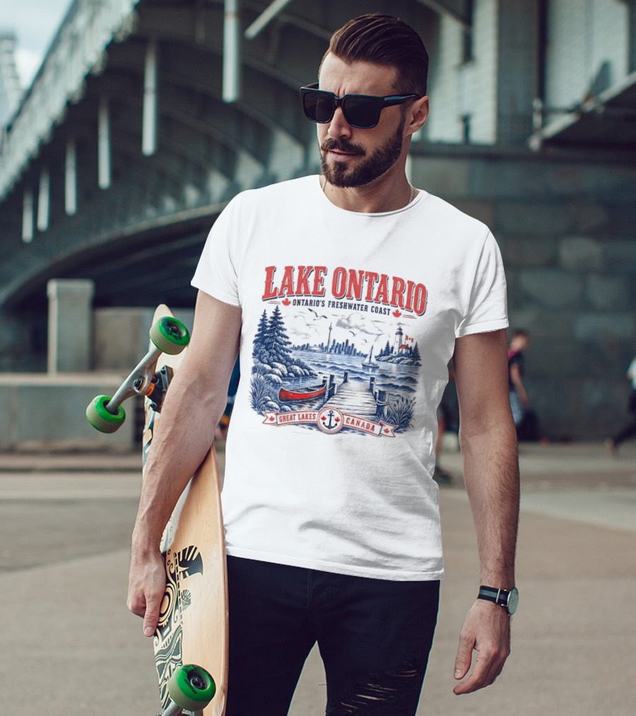 Lake Ontario Ontario's Freshwater Coast Great Lakes Canada Souvenir T-Shirt