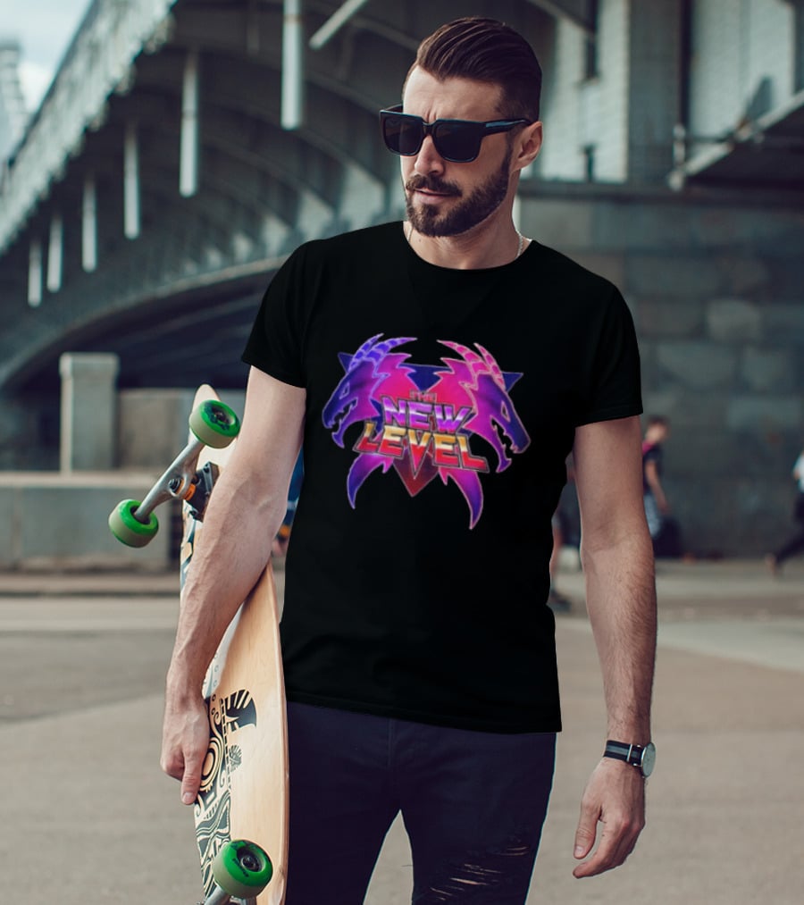 The New Level Dual Dragon Emblem Level Up T-Shirt