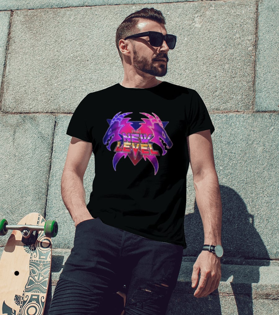 The New Level Dual Dragon Emblem Level Up T-Shirt