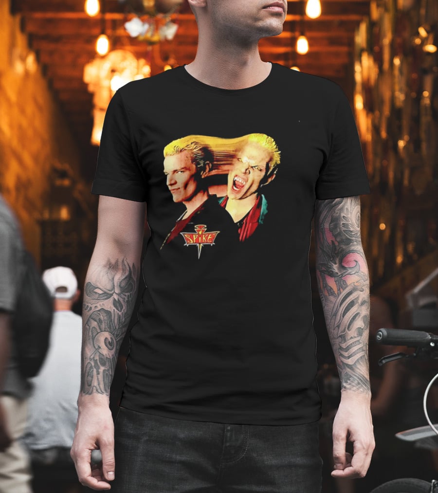Spike Buffy The Vampire Slayer Movie Iconic Blond Vampire Characterística T-Shirt