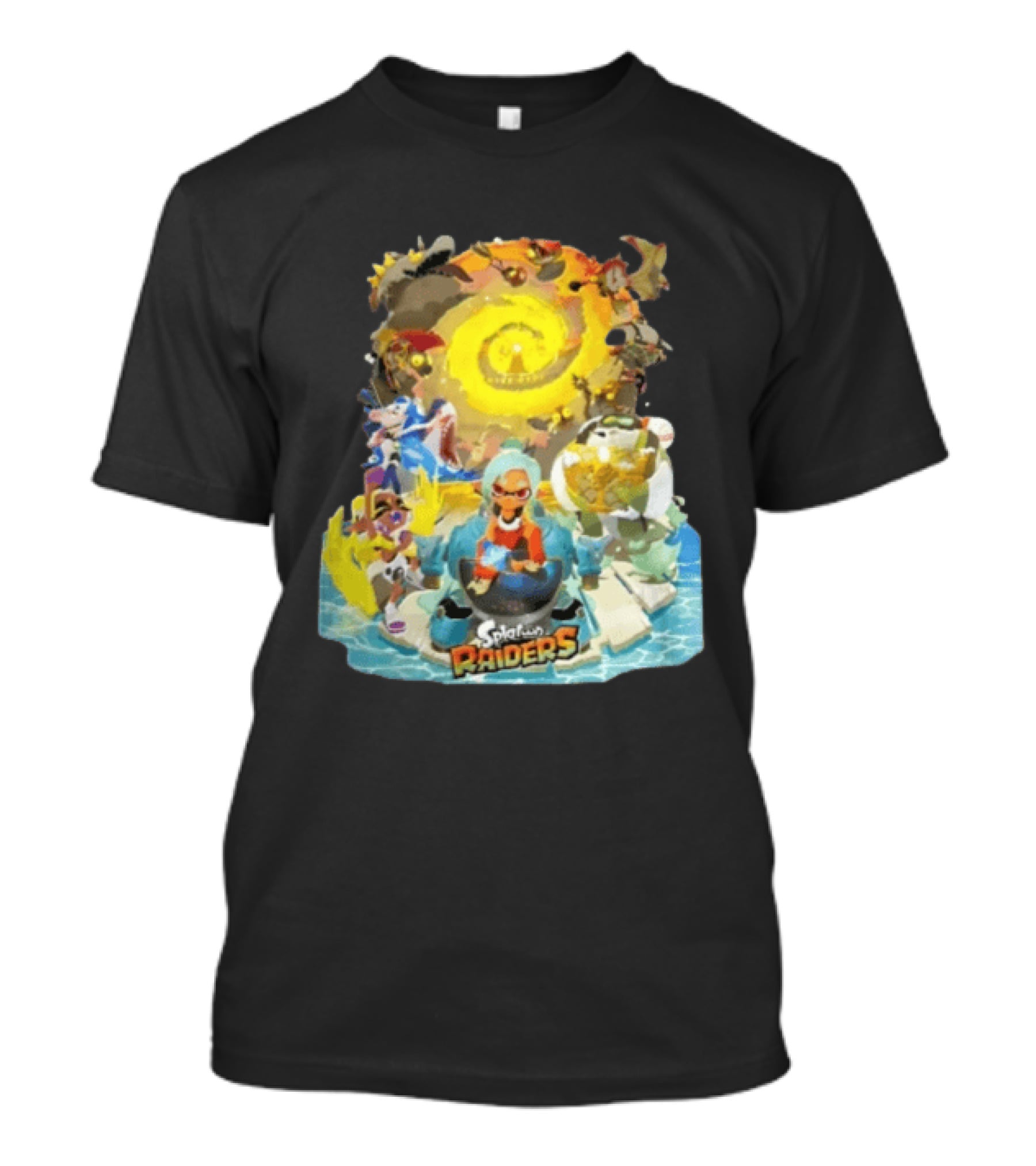 Splatoon Raiders Dive Deep Adventure With Iconic Characters And Vibrant Ocean Themes T-Shirt