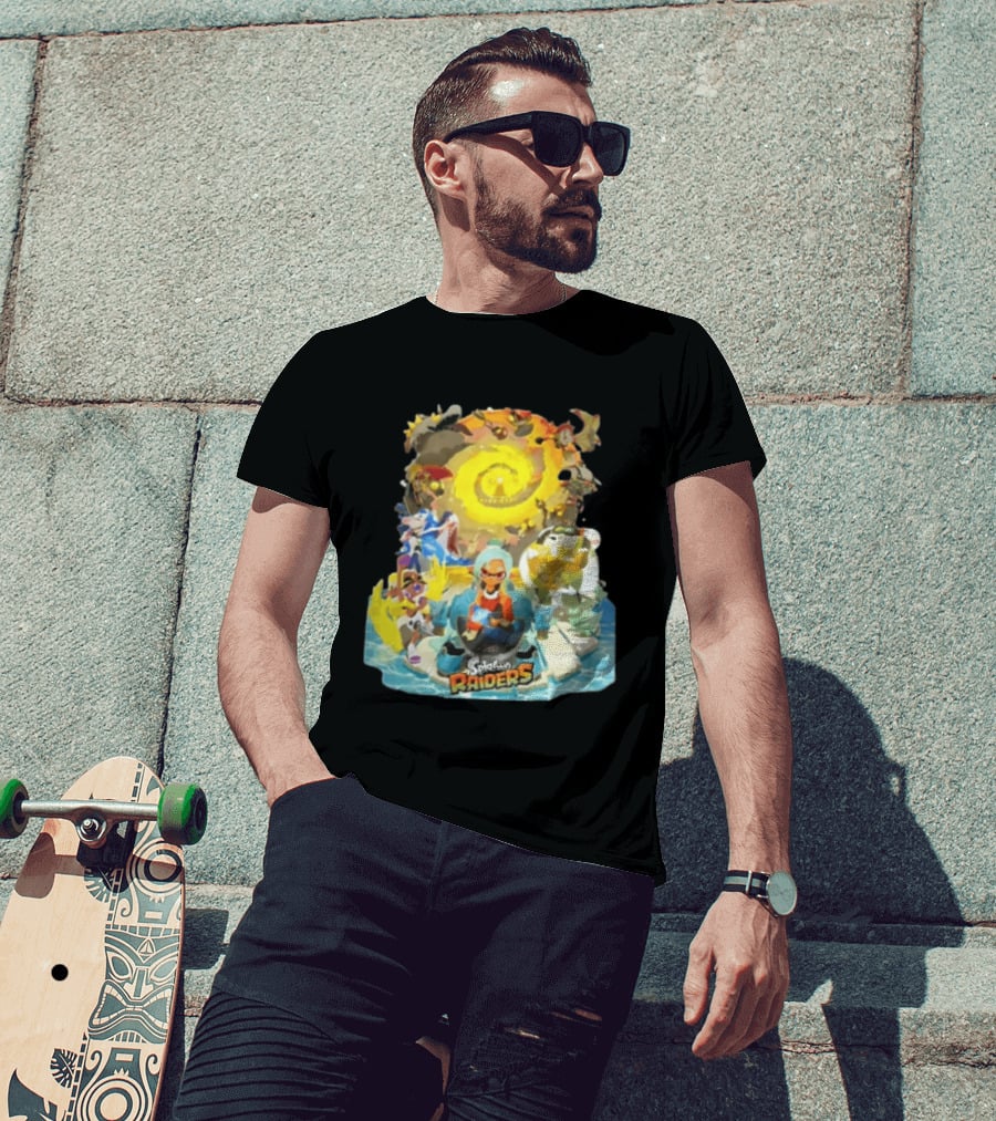 Splatoon Raiders Dive Deep Adventure With Iconic Characters And Vibrant Ocean Themes T-Shirt