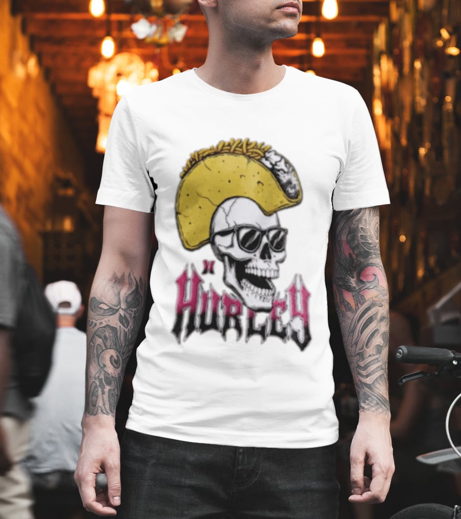 Hurley Skull Taco Mohawk Punk T-Shirt