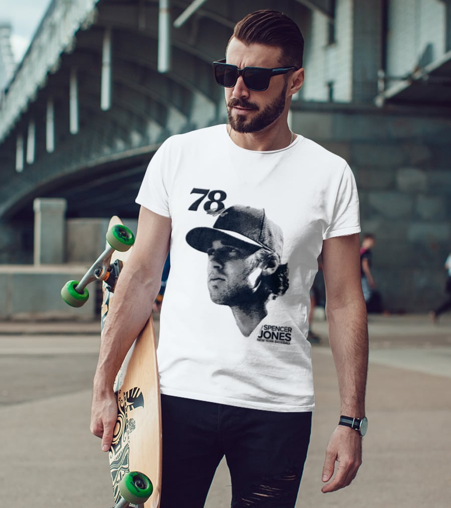 Spencer Jones No 78 New York Yankees MLB Lineage Series T-Shirt