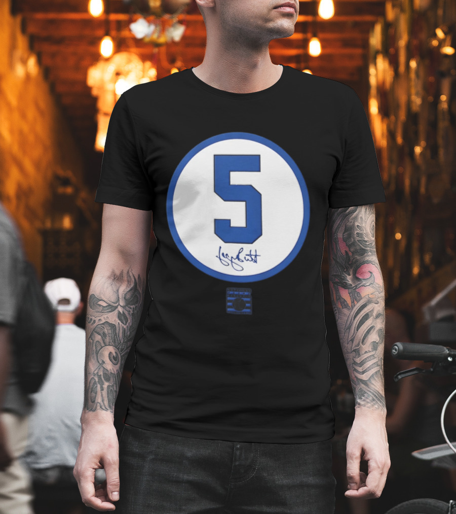 George Brett Number 5 Kansas City Royals MLB Signature Edition T-Shirt