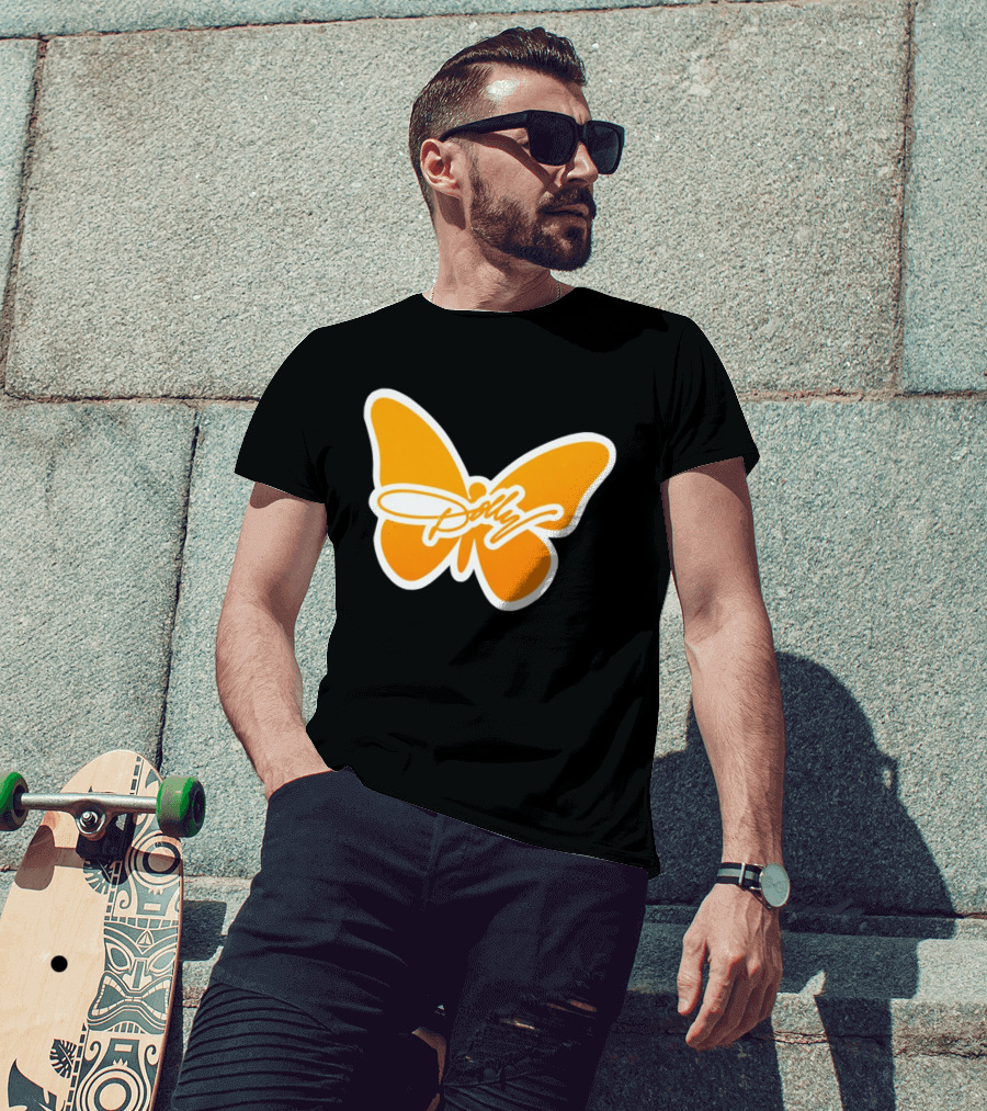 Tennessee Dolly Parton Butterfly Heritage Football T-Shirt