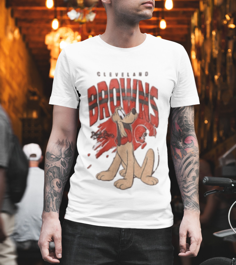 Cleveland Browns Pluto Dawg Pound Football Fan Gear T-Shirt