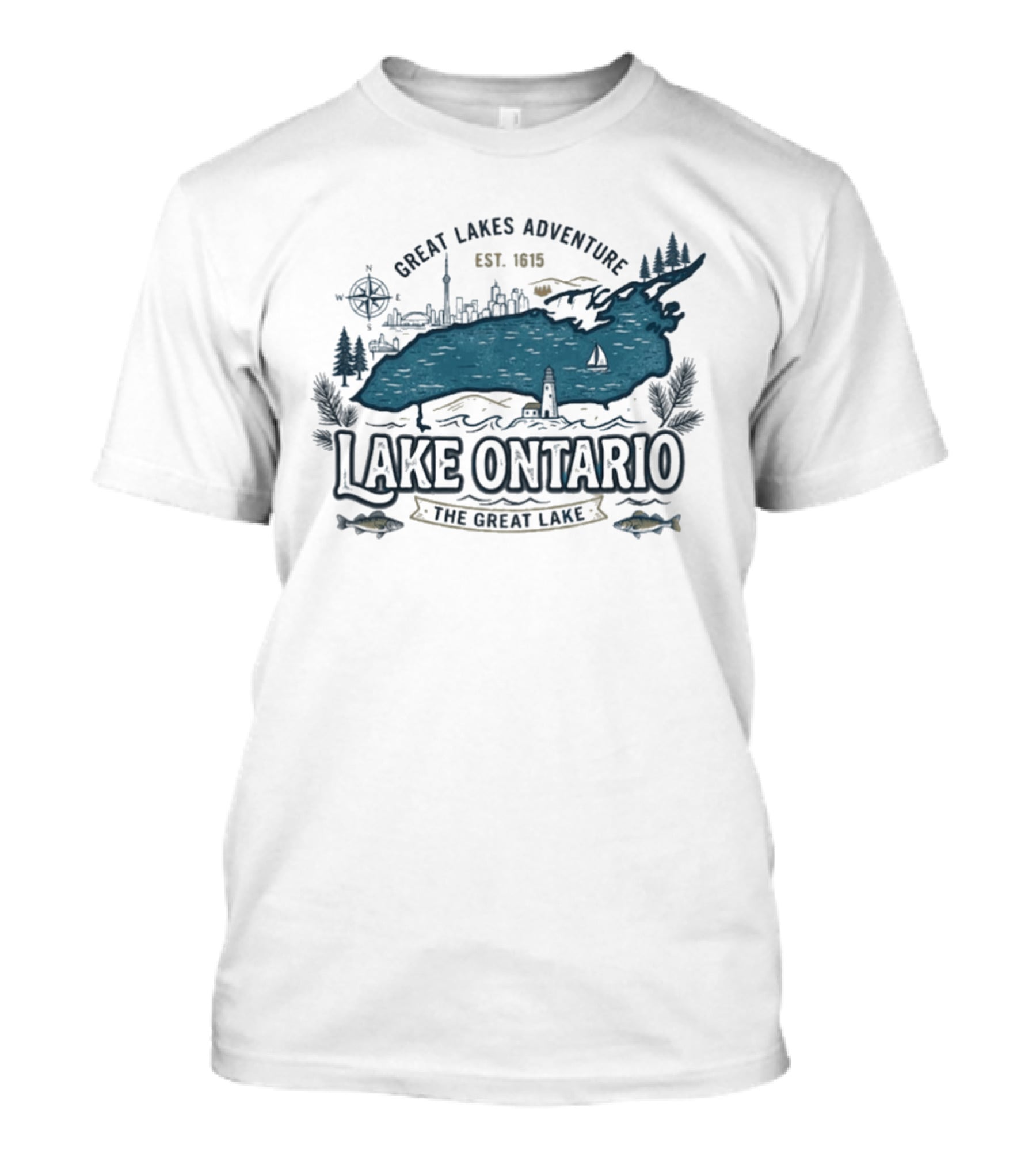 Great Lakes Adventure Lake Ontario The Great Lake Est. 1913 T-Shirt