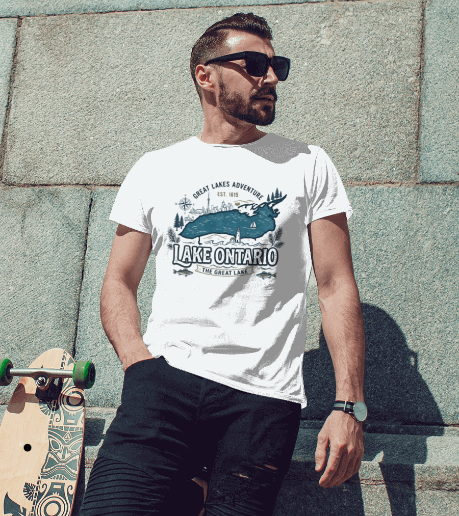 Great Lakes Adventure Lake Ontario The Great Lake Est. 1913 T-Shirt
