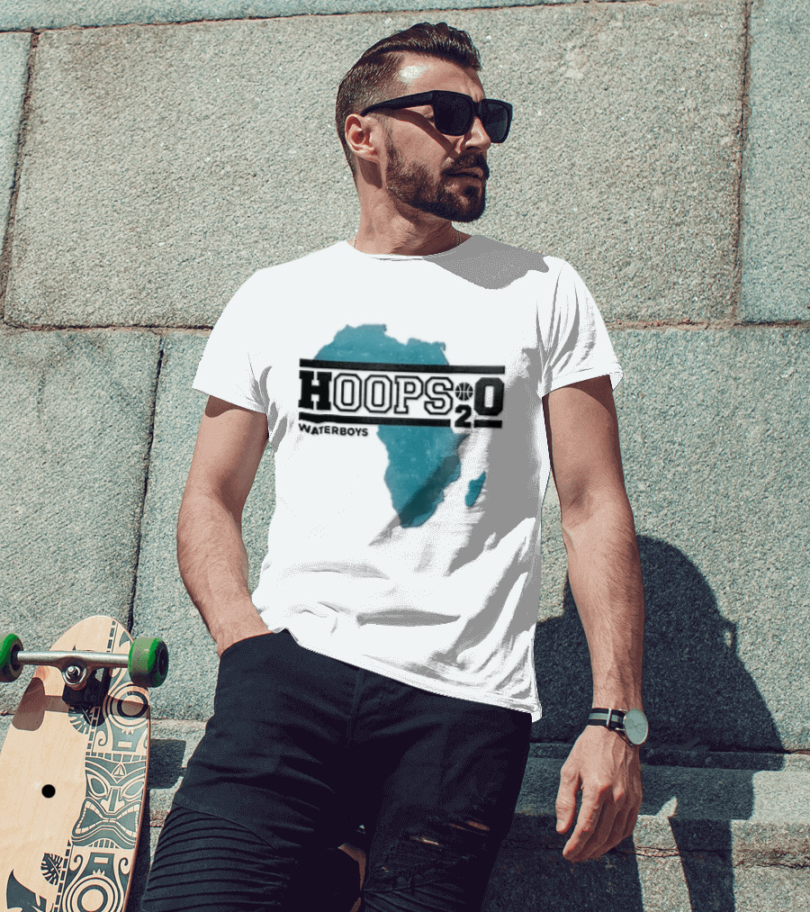 Waterboys Hoops H2o Distressed Africa Continent Map T-Shirt