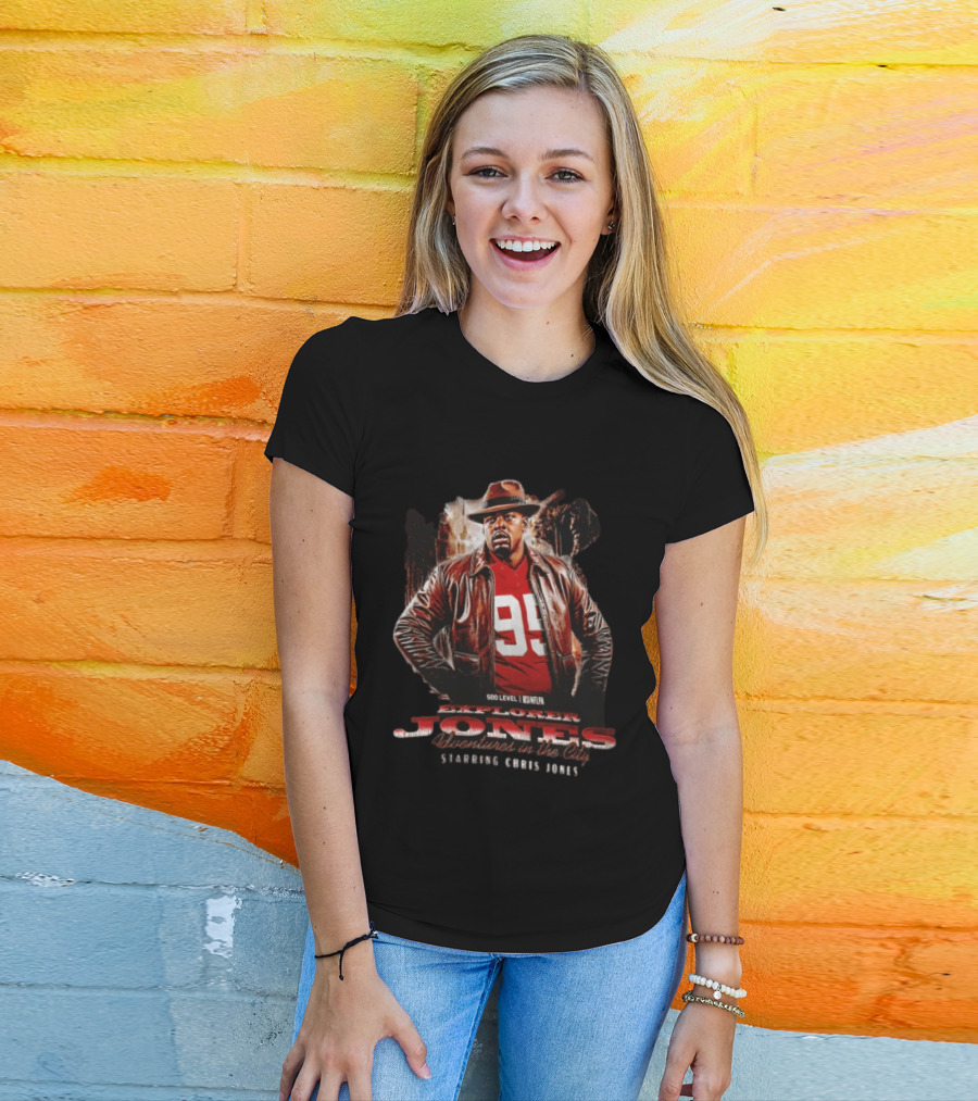 Explorer Jones Adventures In The City Starring Chris Jones 95 NFLPA 500 Level T-Shirt