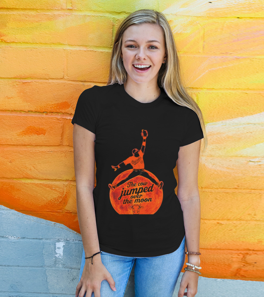 Colton Cowser The Cow Jumped Over The Moon Baseball Catcher T-Shirt