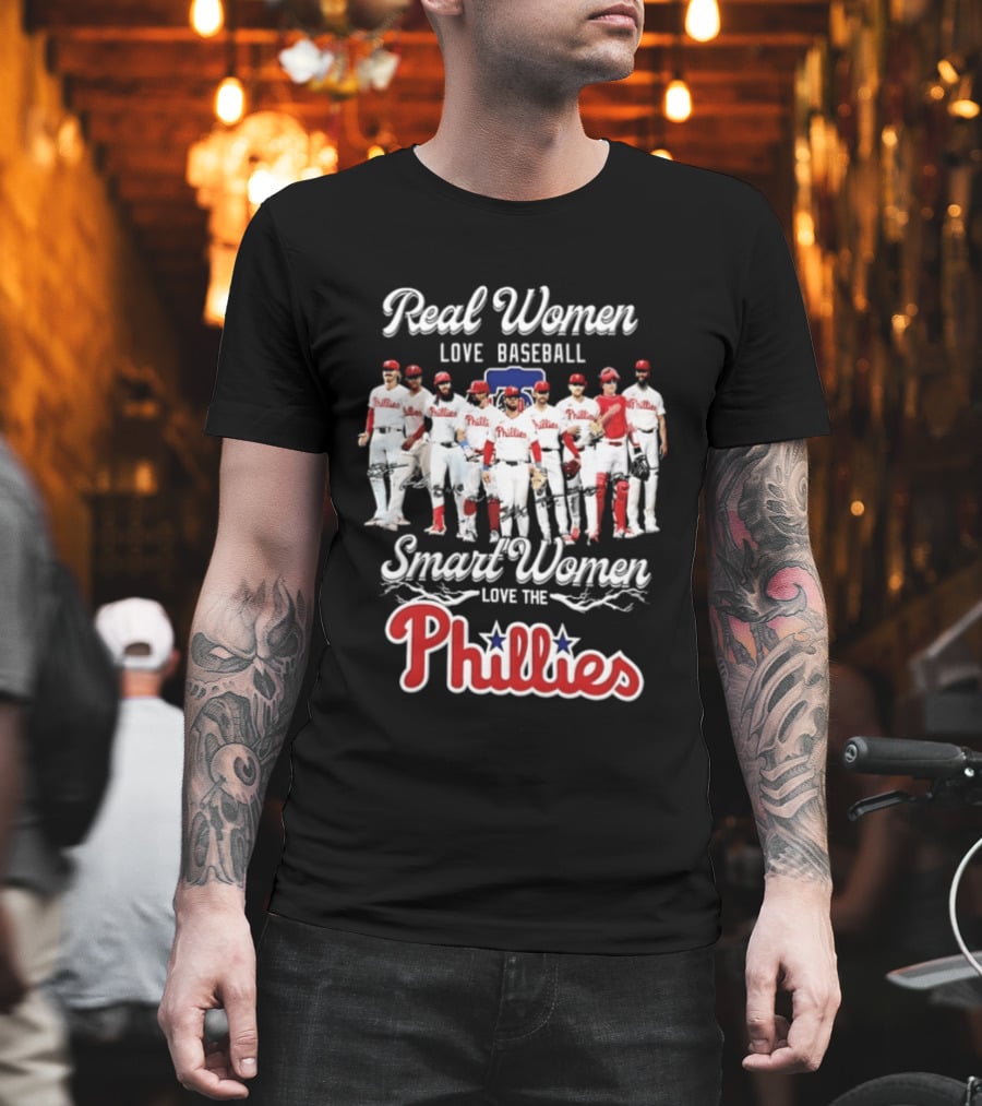 Real Women Love Baseball Smart Women Love The Phillies MLB 2026 T-Shirt