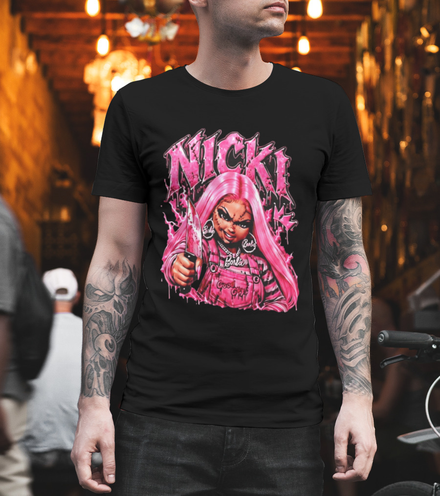 Nicki Chucky Barbie Good Guys Pink Halloween 2026 T-Shirt