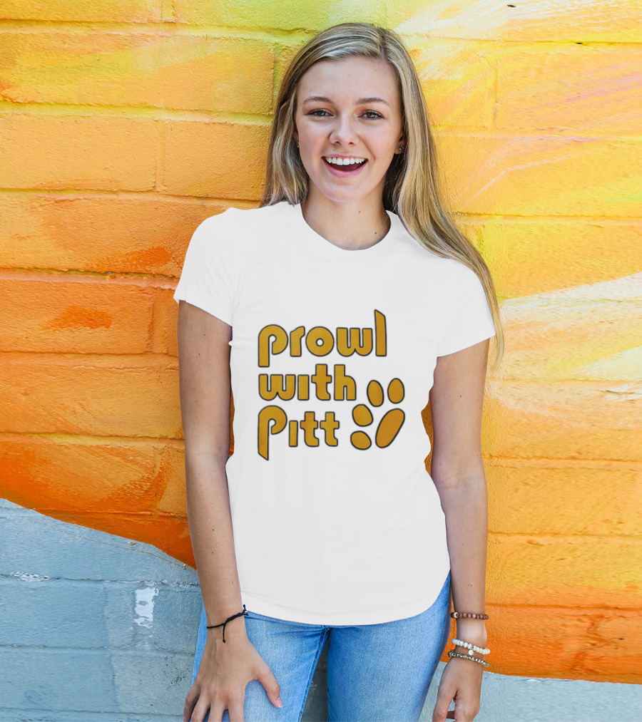 Prowl With Pitt Paw Print Pittsburgh Spirit T-Shirt