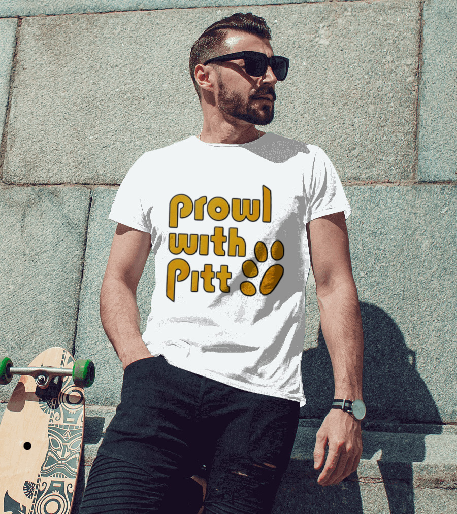 Prowl With Pitt Paw Print Pittsburgh Spirit T-Shirt