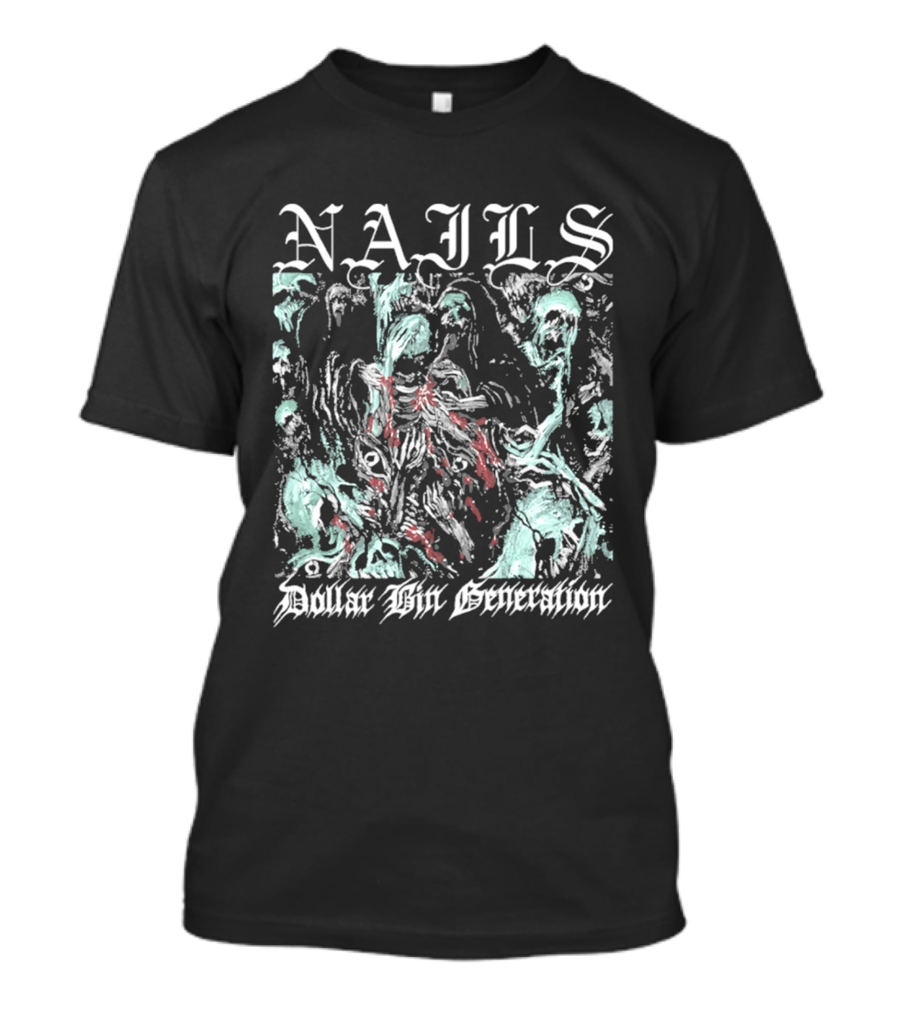 Nails Dollar Bin Generation Grunge Aesthetic T-Shirt