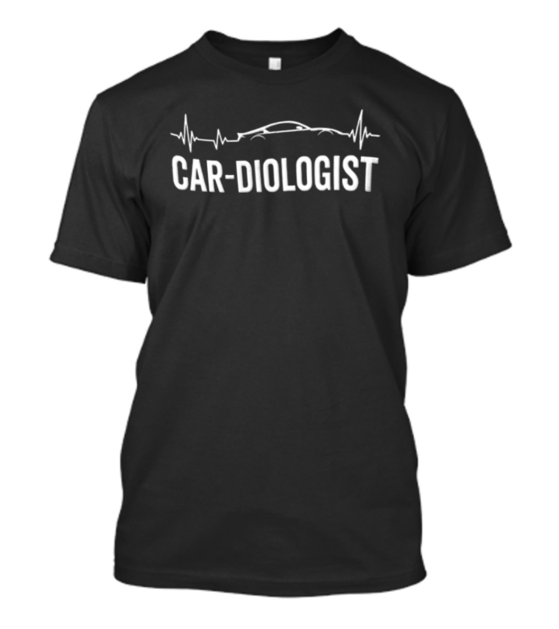 Car Diologist Heartbeat Car Silhouette With Pulse Line T-Shirt