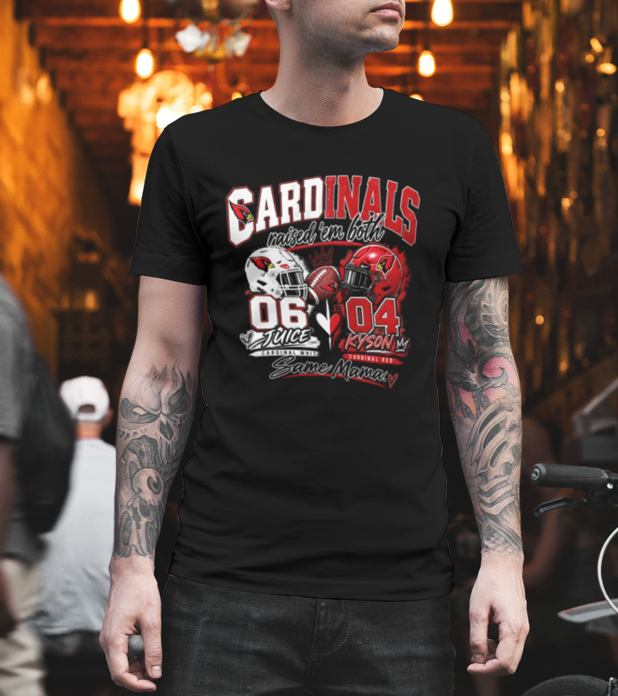 Cardinals Raised 'em Both 06 White Juice Vs 04 Red Kyson Bax Memx T-Shirt