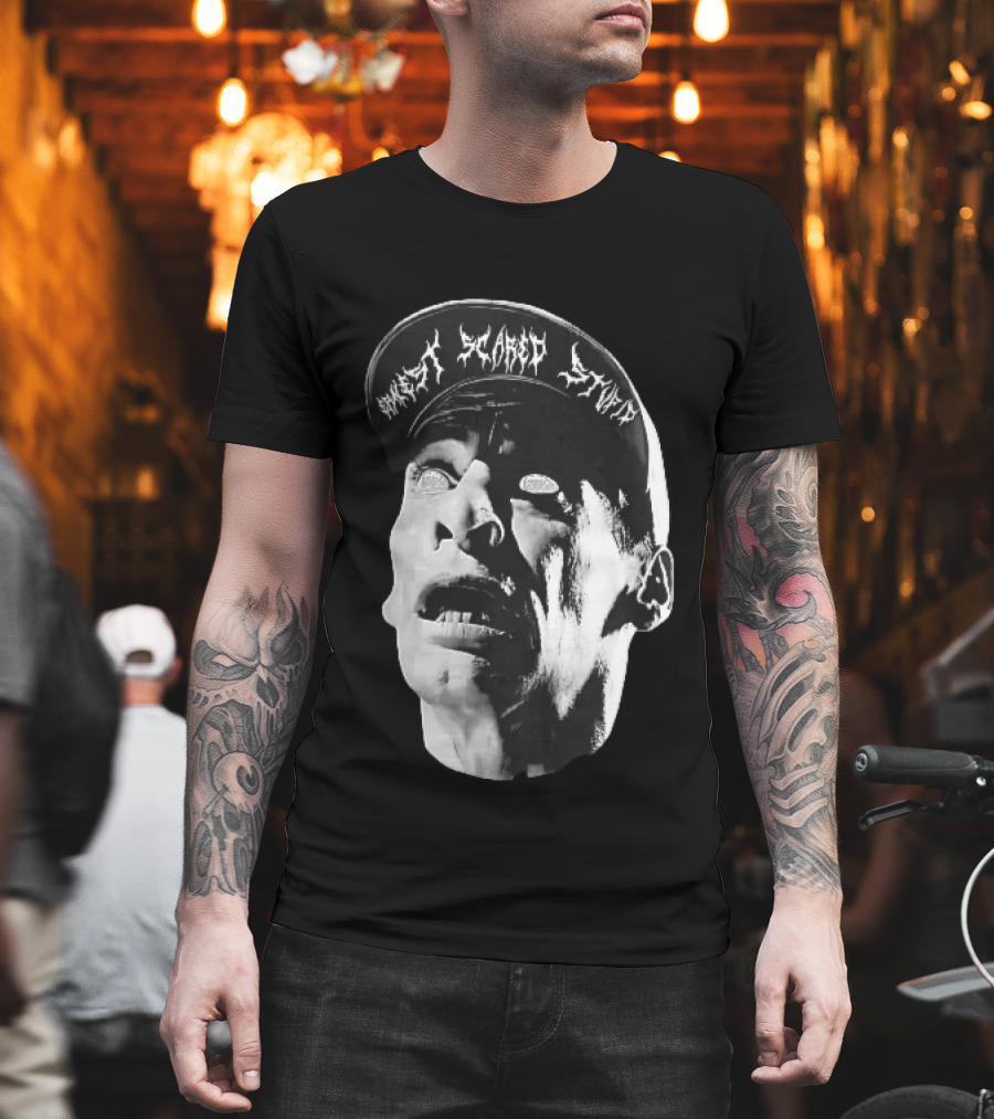 Ernest Scared Stupid Horror Movie Face T-Shirt