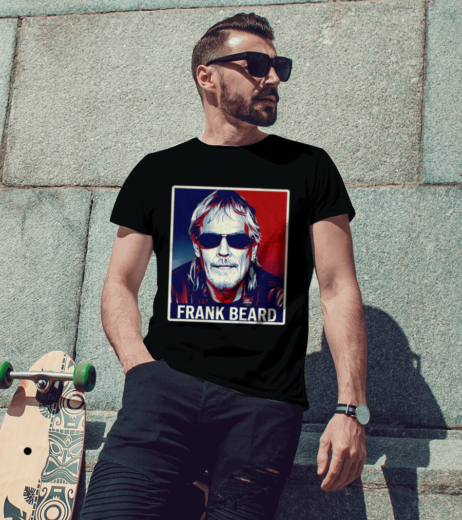 Frank Beard Vintage Rocker Sunglasses T-Shirt