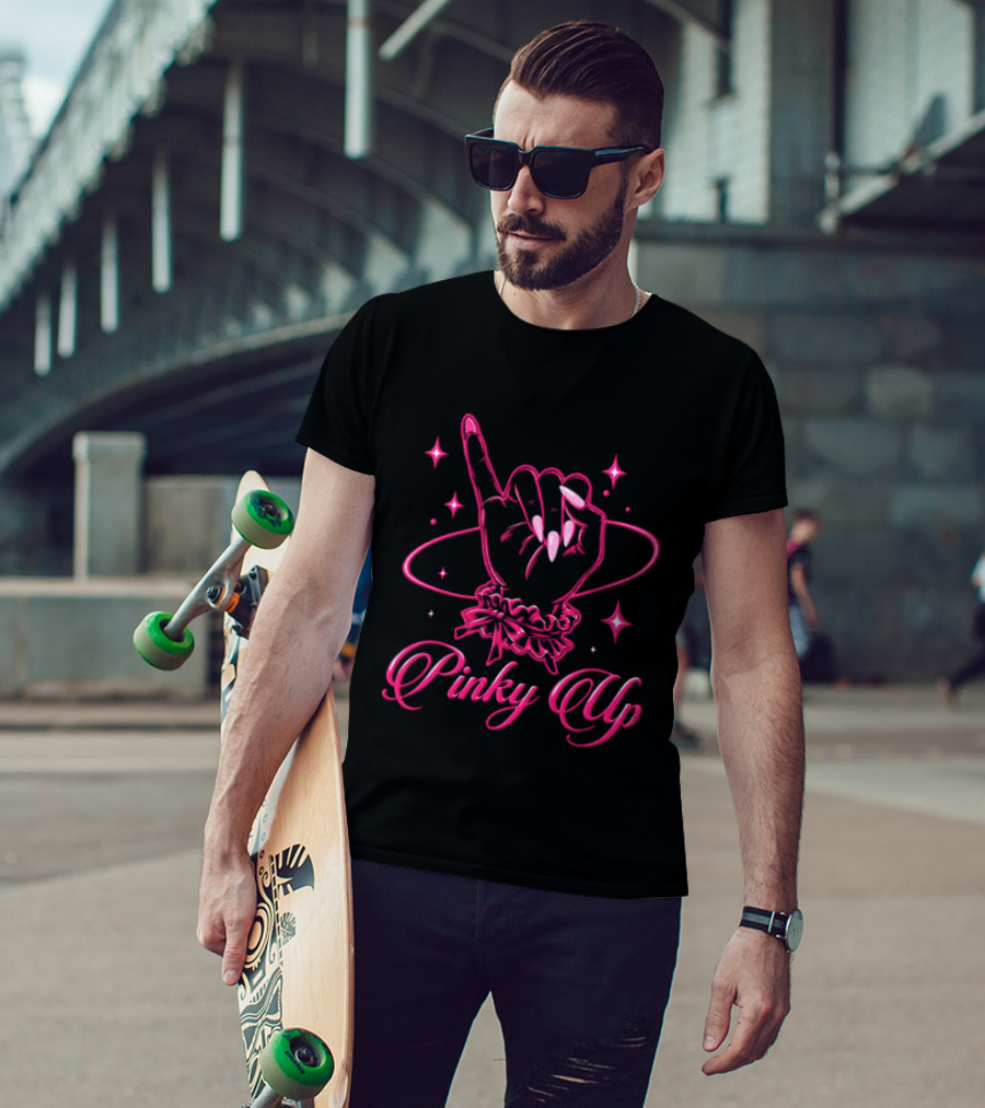 Wildworld Tour 2026 Pinky Up Hand Gesture Sparkling T-Shirt