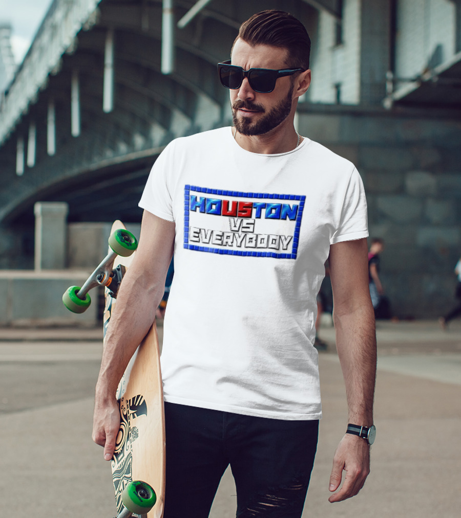 Houston VS Everybody Pixel Border T-Shirt