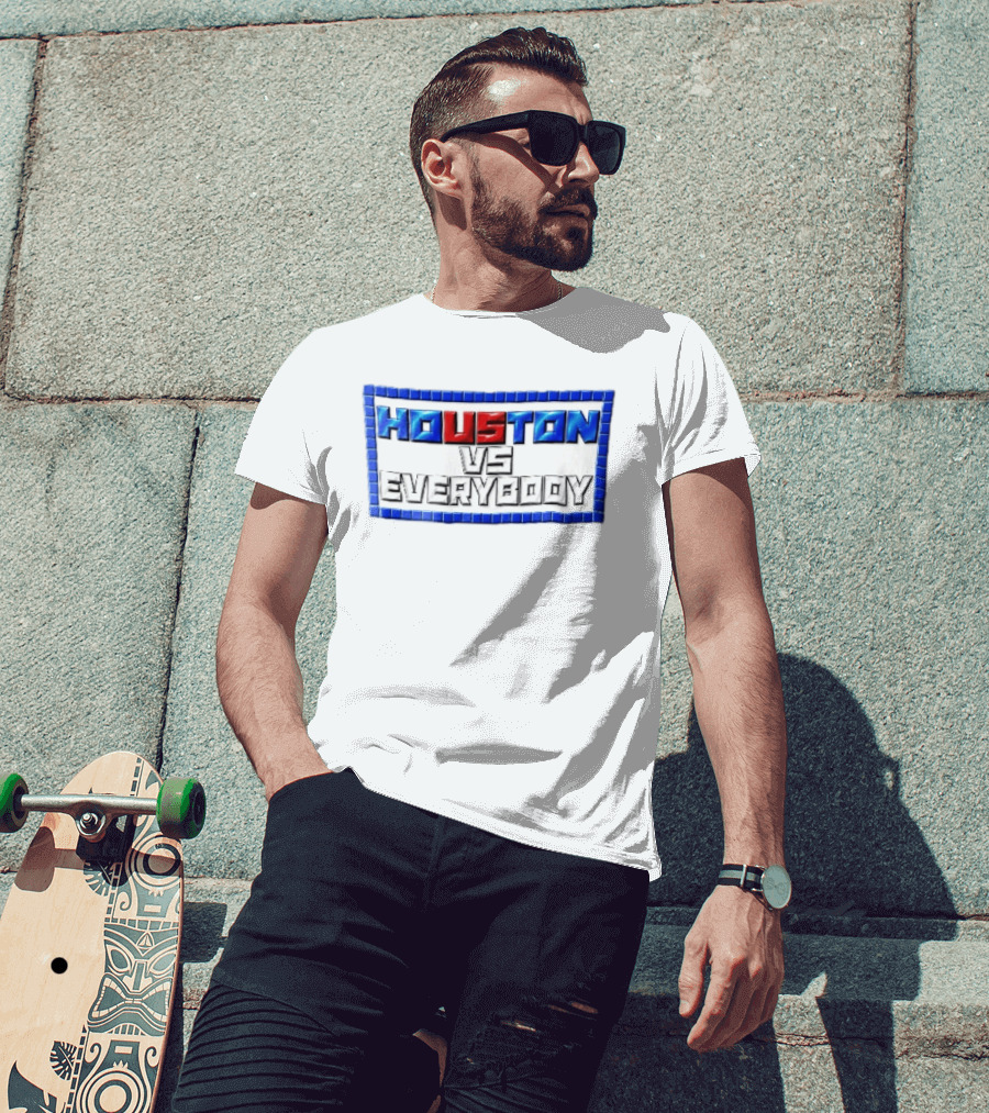 Houston VS Everybody Pixel Border T-Shirt